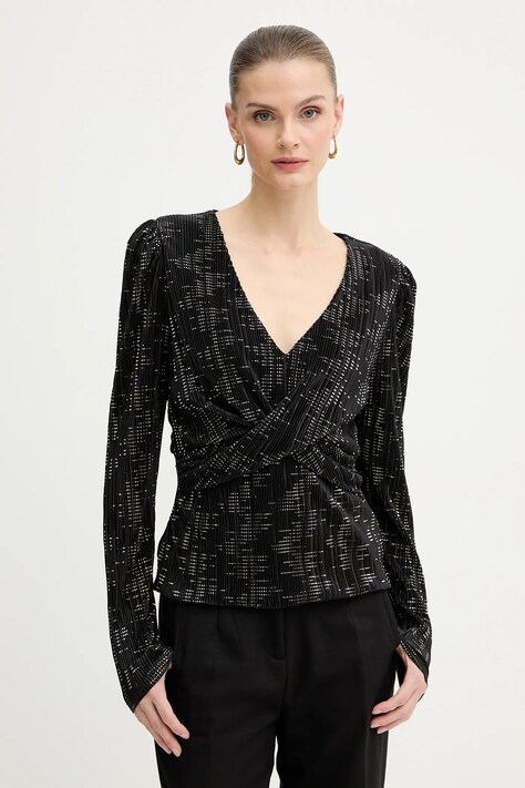 Morgan bluzka damska kolor czarny TCASHOU