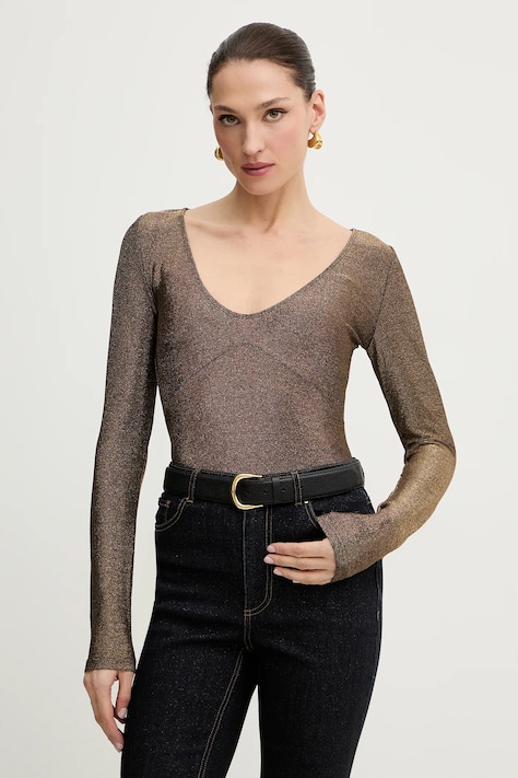 Morgan body damska kolor złoty gładka THRUDY