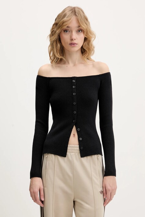 Abercrombie & Fitch sweter damskie kolor czarny lekki KI150-5429-900