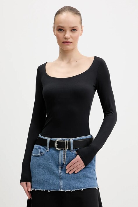 Hollister Co. longsleeve kolor czarny KI339-5285-900