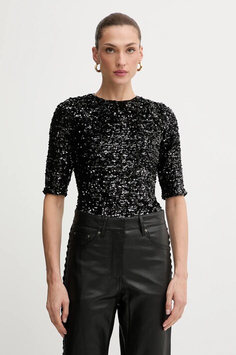 Body Bardot čierna farba, jednofarebné, 60116TB