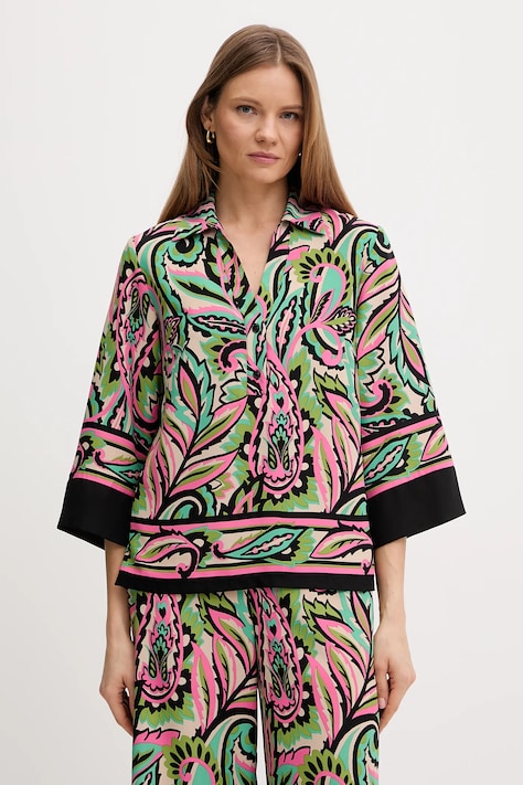 Joseph Ribkoff bluzka damska kolor zielony wzorzysta 252141
