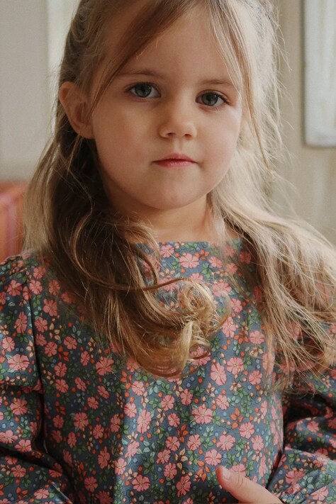 Konges Sløjd felpa in cotone bambino/a DREY SLIT BLOUSE GOTS KS103786