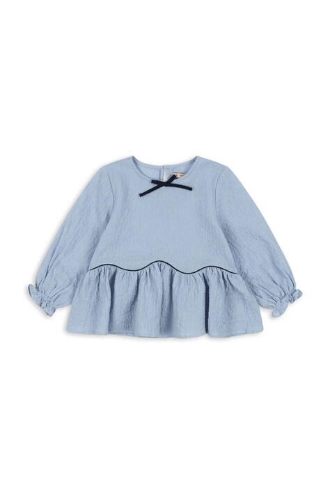 Παιδική μπλούζα Konges Sløjd AVA BLOUSE GOTS χρώμα: μπλε, KS104070