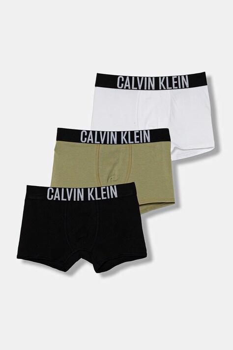 Calvin Klein Underwear bokserki dziecięce 3-pack kolor zielony B70B700510