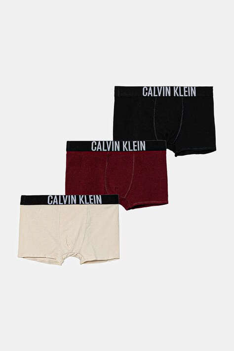 Calvin Klein Underwear bokserki dziecięce 3-pack kolor bordowy B70B700510