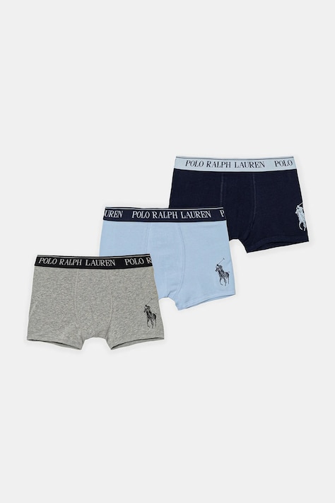 Dětské boxerky Polo Ralph Lauren 3-pack modrá barva, 9P5037