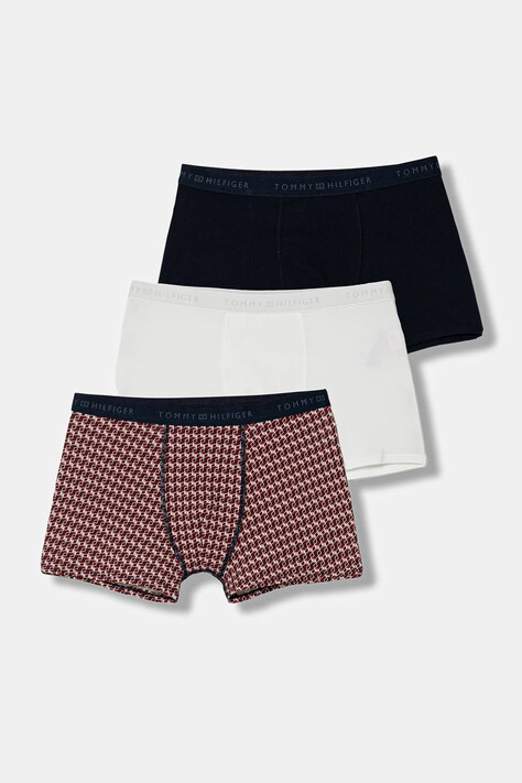 Tommy Hilfiger bokserki dziecięce 3-pack kolor czerwony UB0UB00584