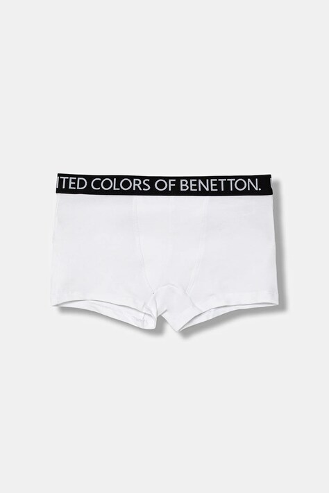 United Colors of Benetton bokserki dziecięce 2-pack kolor biały 3OP80X230
