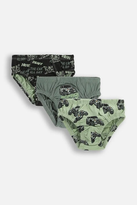 Coccodrillo slipy bawełniane dziecięce 3-pack kolor multicolor PANTS