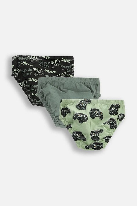 Coccodrillo slipy bawełniane dziecięce 3-pack kolor multicolor PANTS