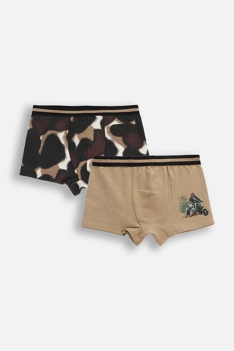 Coccodrillo bokserki dziecięce 2-pack kolor brązowy PANTS