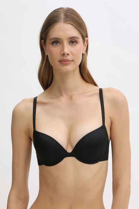 Podprsenka Emporio Armani Underwear čierna farba, jednofarebná, EW000379 AF10891