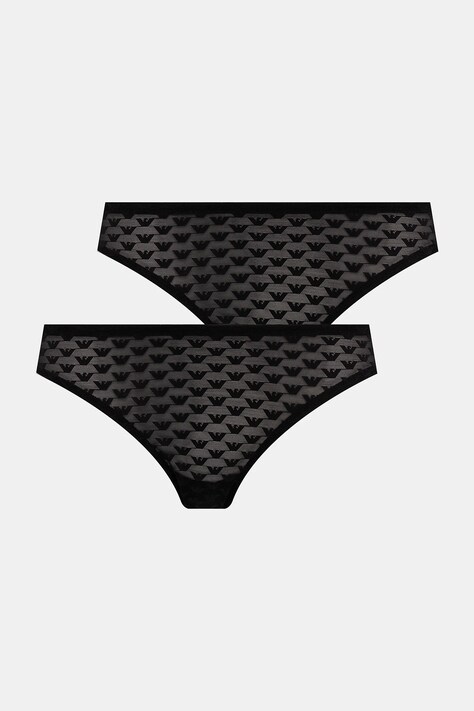 Emporio Armani Underwear brazyliany 2-pack kolor czarny z koronki EW000402 AF15358