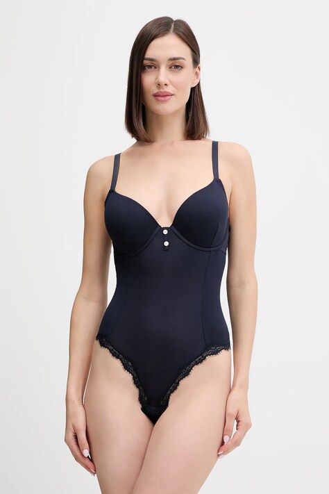 Emporio Armani Underwear body culoarea bleumarin, uni, EW001846 AF15360