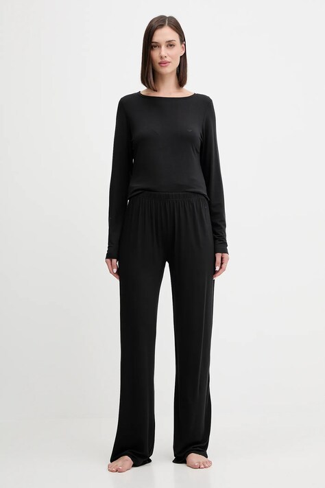 Emporio Armani Underwear pijama culoarea negru, EW002493 AF15361