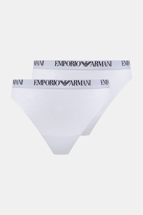 Kalhotky brazilky Emporio Armani Underwear 2-pack černá barva, EW000404 AF13033