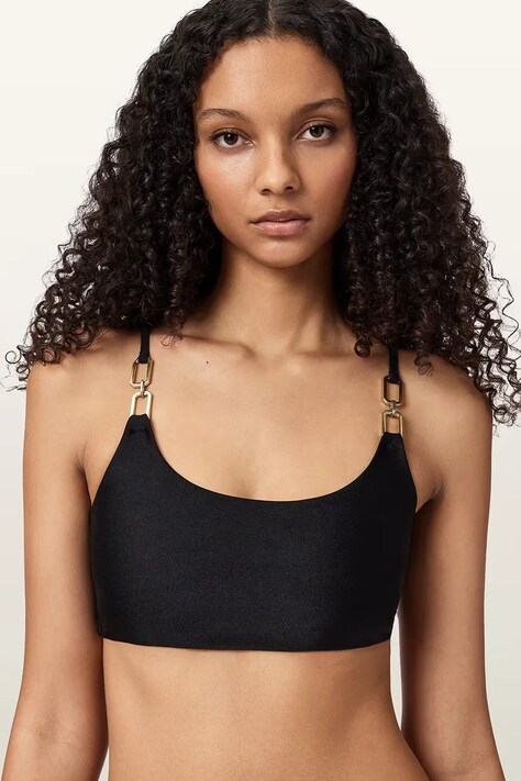 AllSaints top kąpielowy damski TALARIA czarny W018WC