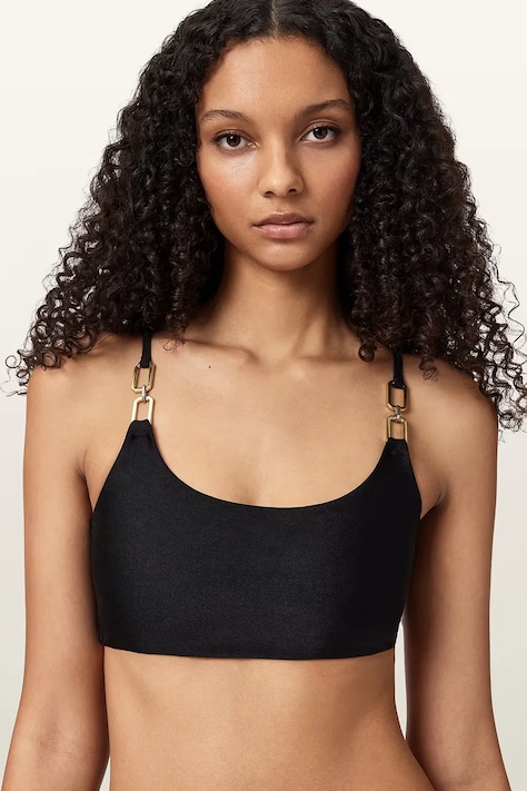 AllSaints top kąpielowy damski TALARIA czarny W018WC