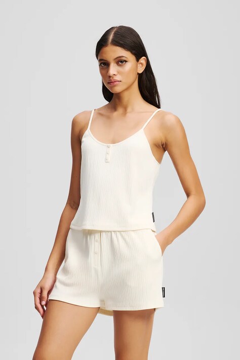 Karl Lagerfeld pijama culoarea bej, A3W45006