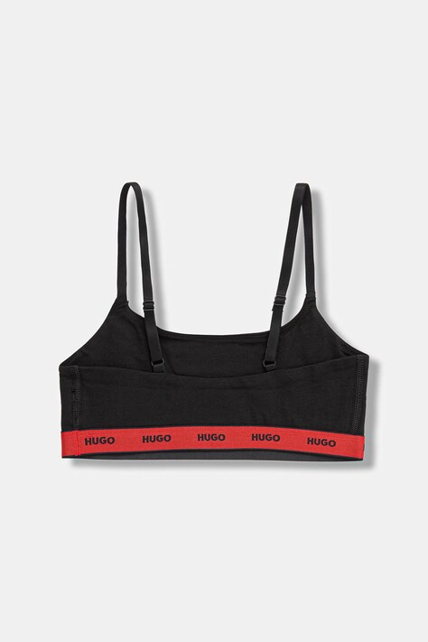 Бюстгальтер HUGO 2-pack TWIN BRALETTE STRIPE — AW25-BID036, чорний — фото 3