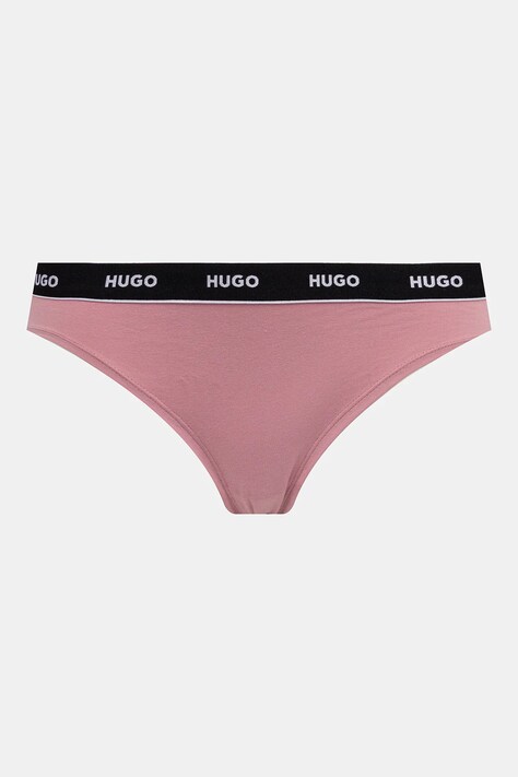 Труси HUGO 3-pack TRIPLET BRIEF STRIPE — AW25-BID037, білий — фото 2