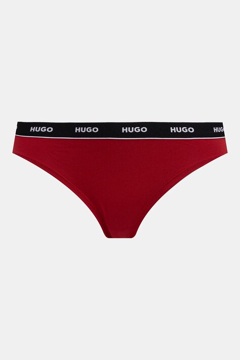Труси HUGO 3-pack TRIPLET BRIEF STRIPE — AW25-BID037, білий — фото 4