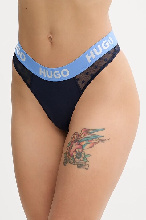 Tanga HUGO tmavomodrá barva, 50545718