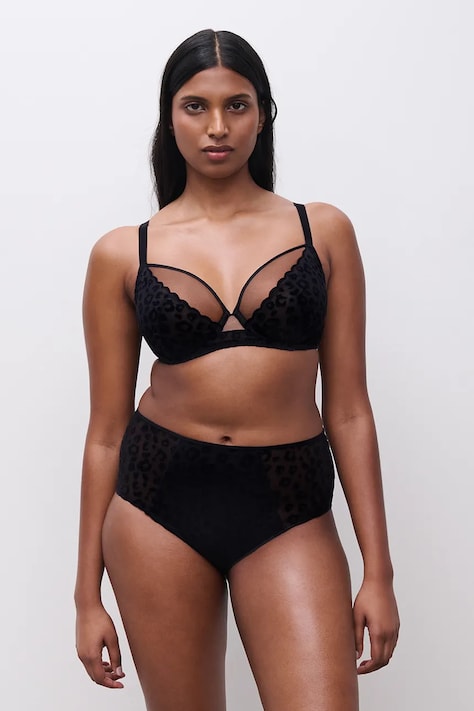 Chantelle biustonosz GIRLS kolor czarny gładki C22XM0