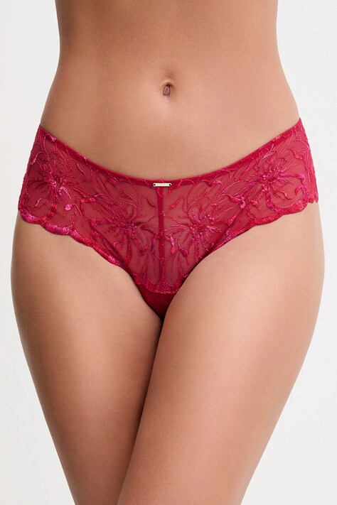Chantelle brazyliany FLEURS kolor czerwony transparentne C12M40
