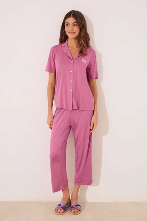 women'secret piżama damska kolor różowy 3599226