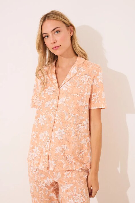 Бавовняна піжама women'secret LILO & STITCH — AW25-BID09A, помаранчевий — фото 2