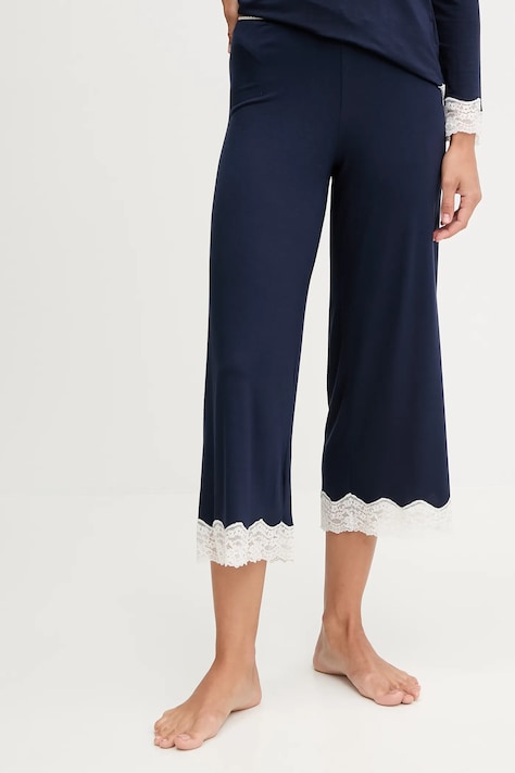 Dugi donji dio pidžame United Colors of Benetton boja: tamno plava, 3Z123F370