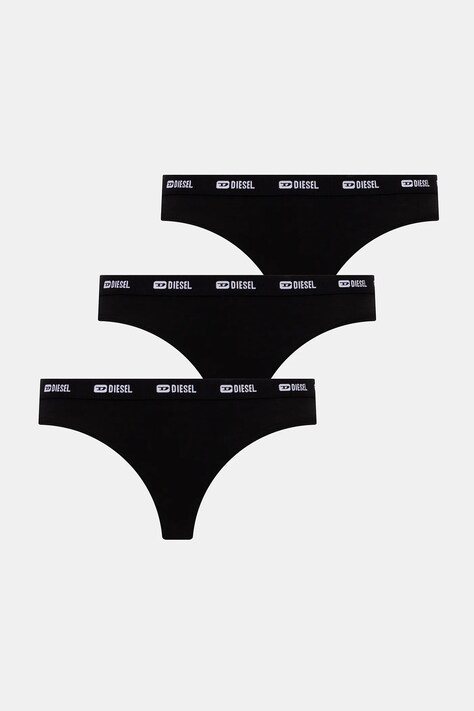 Diesel stringi STARS-UTLT-3PACK 3-pack kolor czarny A18307.0PLBY