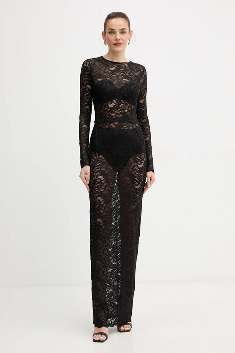 Guess sukienka SIENNA kolor czarny maxi dopasowana O5BK01 K1820