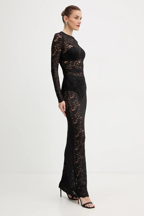 Guess sukienka SIENNA kolor czarny maxi dopasowana O5BK01 K1820