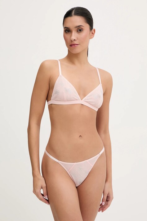 Guess biustonosz i stringi TAYLOR kolor różowy O5BG05 K1740