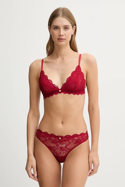 Guess biustonosz i stringi MILLIE kolor czerwony O5BG03 PZ01C