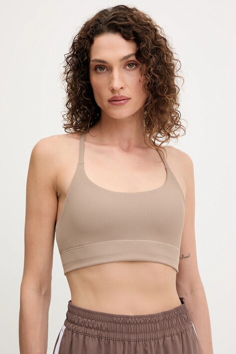 Αθλητικό σουτιέν adidas Performance All Me χρώμα: μπεζ, JL5542