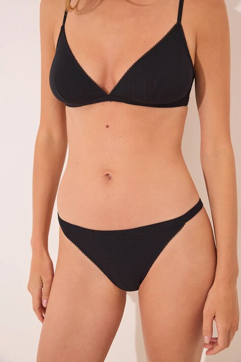 women'secret brazyliany kolor czarny z koronki 4982584