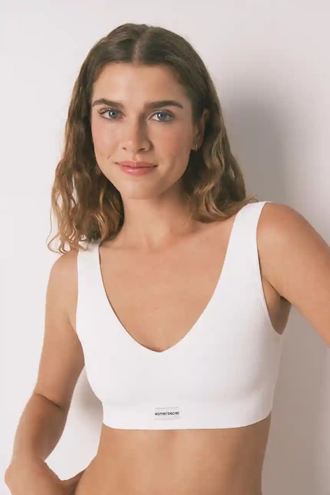 Сутиен women'secret в бяло с изчистен дизайн 5102001