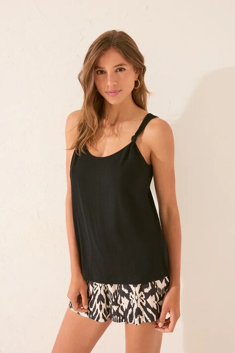 women'secret piżama damska kolor czarny 3272267