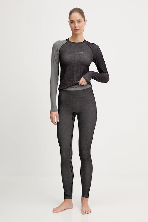 Viking komplet bielizny funkcyjnej - legginsy i longsleeve Mounti kolor szary 500/27/8757