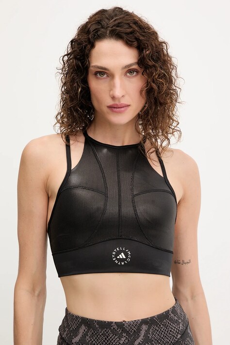 Sportski grudnjak adidas by Stella McCartney TruePurpose boja: crna, bez uzorka, JM6089