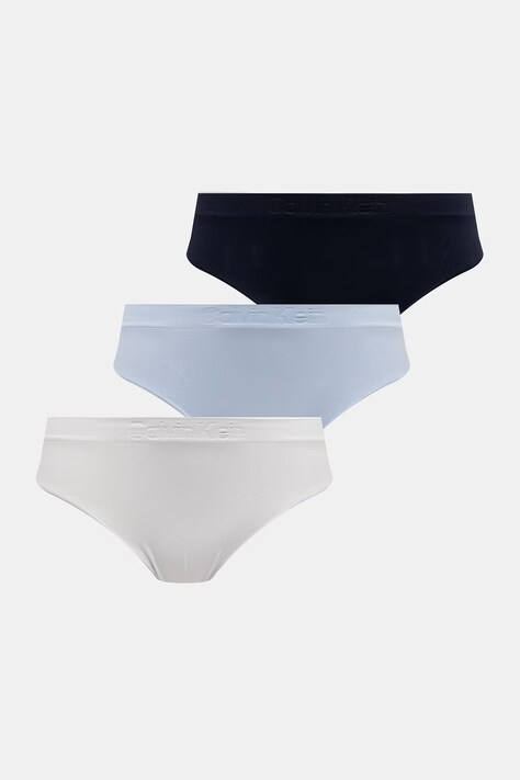 Calvin Klein Underwear nohavičky dámske 3-pak modré LV00QD5212