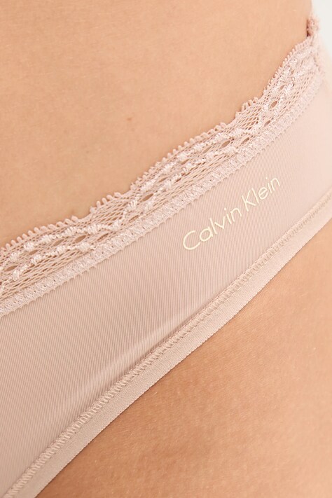 Calvin Klein Underwear figi kolor beżowy LV00QD5271