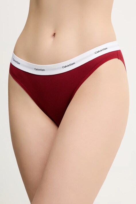 Calvin Klein Underwear figi kolor bordowy LV00QD5358