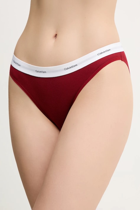 Nohavičky Calvin Klein Underwear bordová farba, LV00QD5358