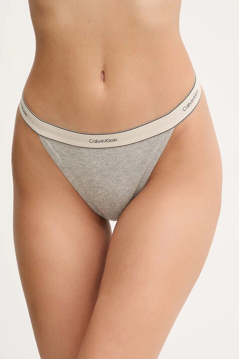 Nohavičky Calvin Klein Underwear šedá farba, LV00QF8370
