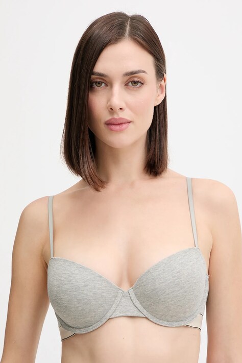 Calvin Klein Underwear biustonosz kolor szary melanż LV00QF8452